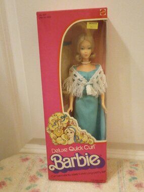 NIB Vintage 1975 Mattel Deluxe Quick Curl Barbie #9217, *NRFB*